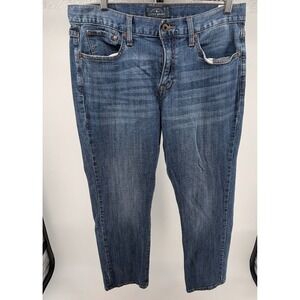Lucky Brand 221 Original Straight Mens Blue Denim Jeans W34 L30
